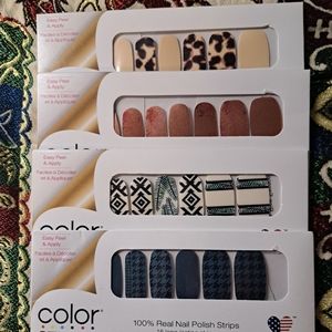 4 packs of Color street nail strips